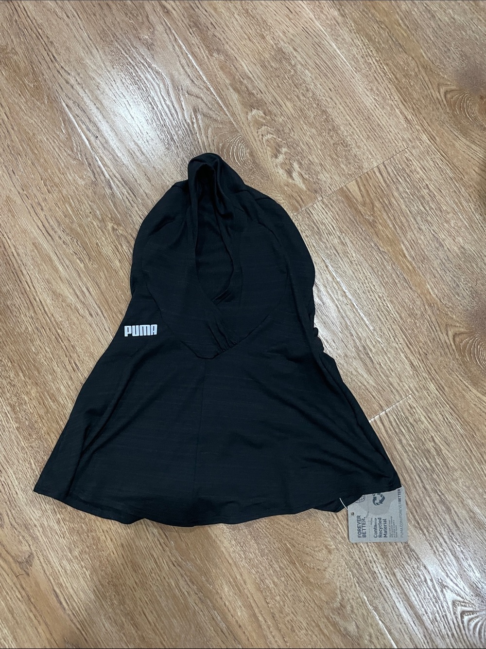 Puma Black Hooded Women's Camisole Tank